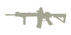 AR-15 machine gun icon